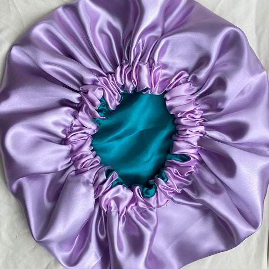Aqua + Lavender Bonnet