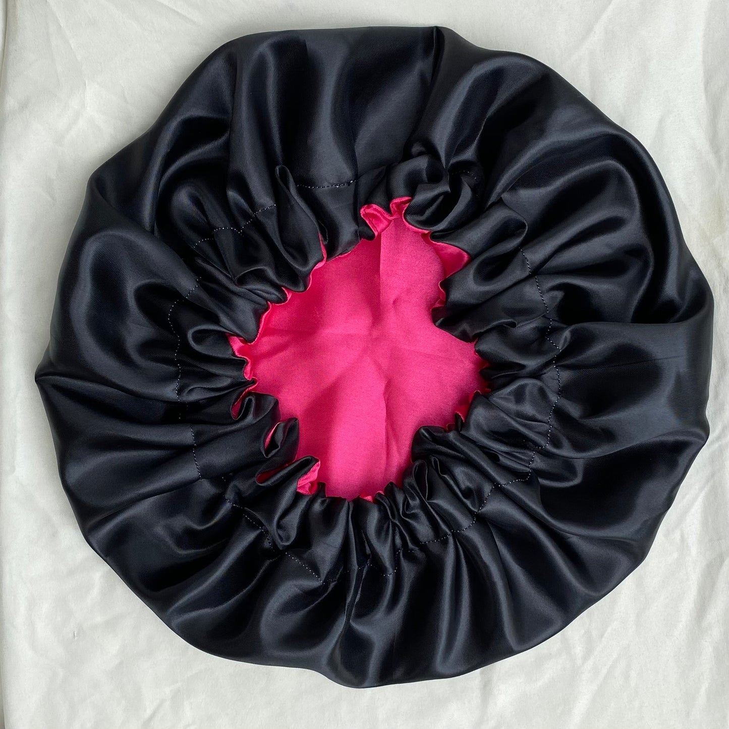 Pink + Black Bonnet