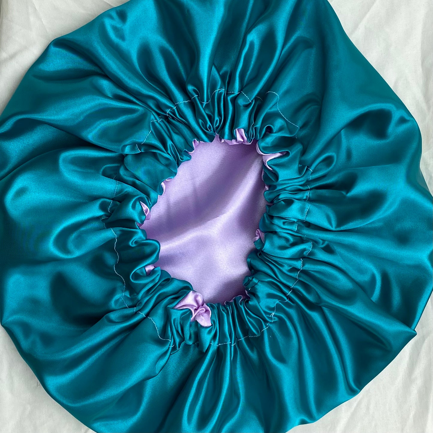 Aqua + Lavender Bonnet
