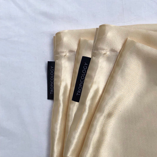 Champagne Satin Pillowcase -2 pk