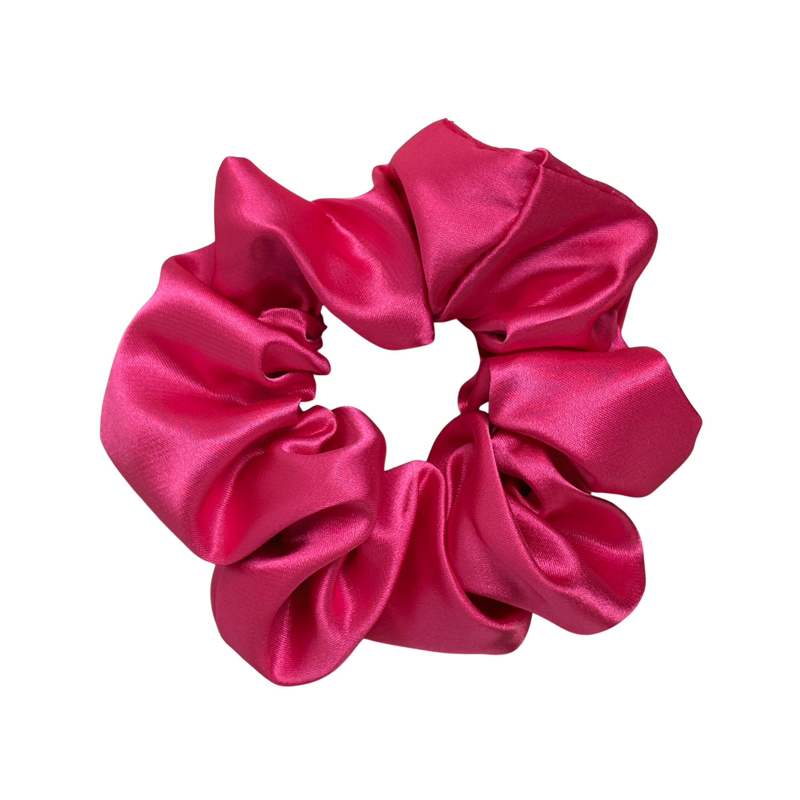 hot pink scrunchie