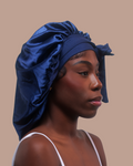 navy tie bonnet